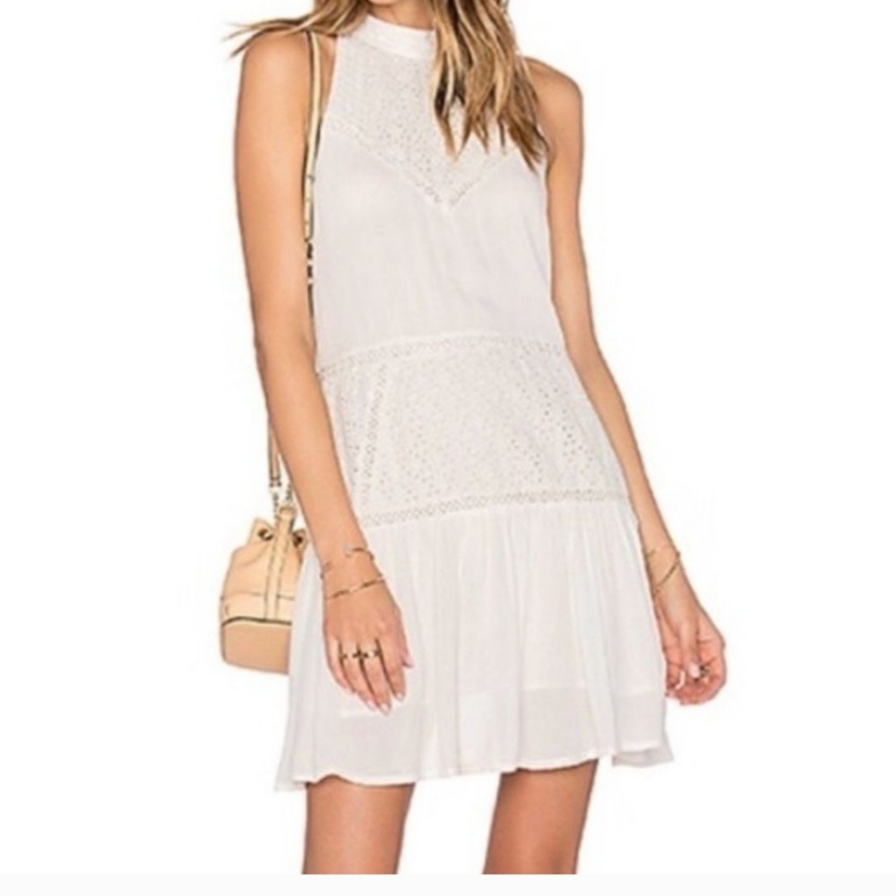 Revolve LOVERS+ FRIENDS EYELET Halter DRESS from Revolve